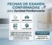 Fechas de exámenes confirmadas
